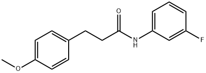 N-(3-fluorophenyl)-3-(4-methoxyphenyl)propanamide Struktur