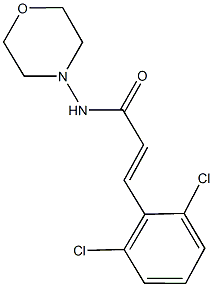 3-(2,6-dichlorophenyl)-N-(4-morpholinyl)acrylamide Struktur