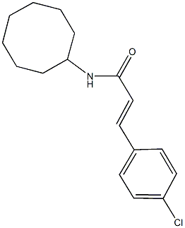 3-(4-chlorophenyl)-N-cyclooctylacrylamide Struktur