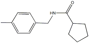 N-(4-methylbenzyl)cyclopentanecarboxamide Struktur