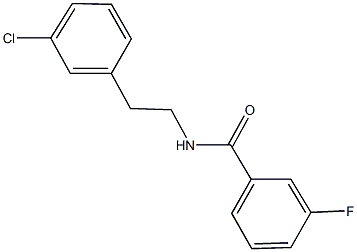 N-[2-(3-chlorophenyl)ethyl]-3-fluorobenzamide Struktur