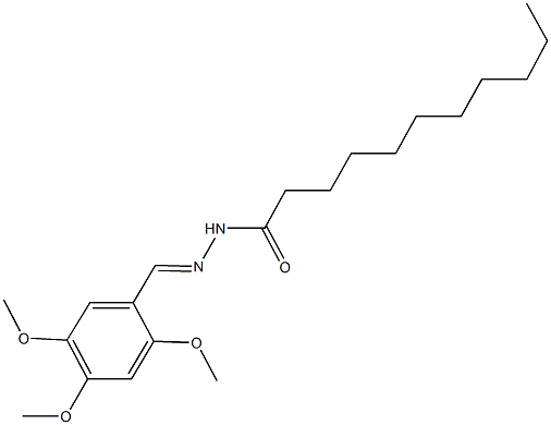 N'-(2,4,5-trimethoxybenzylidene)undecanohydrazide Struktur