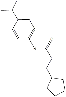 3-cyclopentyl-N-(4-isopropylphenyl)propanamide Struktur