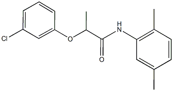 2-(3-chlorophenoxy)-N-(2,5-dimethylphenyl)propanamide Struktur