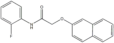 N-(2-fluorophenyl)-2-(2-naphthyloxy)acetamide Struktur