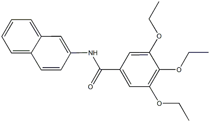 3,4,5-triethoxy-N-(2-naphthyl)benzamide Struktur