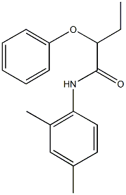 N-(2,4-dimethylphenyl)-2-phenoxybutanamide Struktur