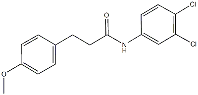 N-(3,4-dichlorophenyl)-3-(4-methoxyphenyl)propanamide Struktur