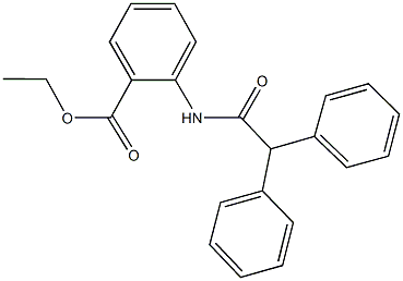 ethyl 2-[(diphenylacetyl)amino]benzoate Struktur