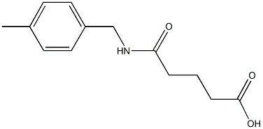 5-[(4-methylbenzyl)amino]-5-oxopentanoic acid Struktur