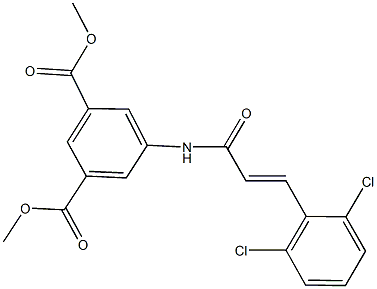 dimethyl 5-{[3-(2,6-dichlorophenyl)acryloyl]amino}isophthalate Struktur