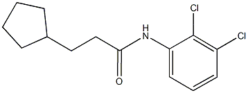 3-cyclopentyl-N-(2,3-dichlorophenyl)propanamide Struktur