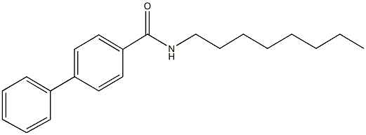 N-octyl[1,1'-biphenyl]-4-carboxamide Struktur