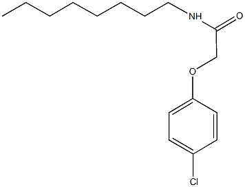 2-(4-chlorophenoxy)-N-octylacetamide Struktur