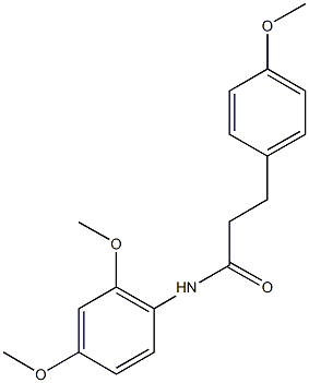 N-(2,4-dimethoxyphenyl)-3-(4-methoxyphenyl)propanamide Struktur