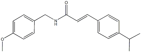 3-(4-isopropylphenyl)-N-(4-methoxybenzyl)acrylamide Struktur