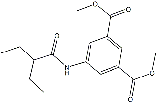 dimethyl 5-[(2-ethylbutanoyl)amino]isophthalate Struktur