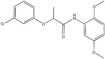 2-(3-chlorophenoxy)-N-(2,5-dimethoxyphenyl)propanamide Struktur