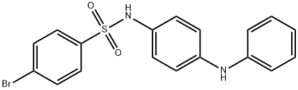 N-(4-anilinophenyl)-4-bromobenzenesulfonamide Struktur