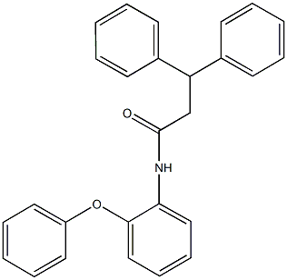 N-(2-phenoxyphenyl)-3,3-diphenylpropanamide Struktur