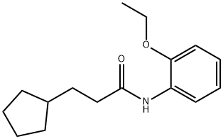 3-cyclopentyl-N-(2-ethoxyphenyl)propanamide Struktur