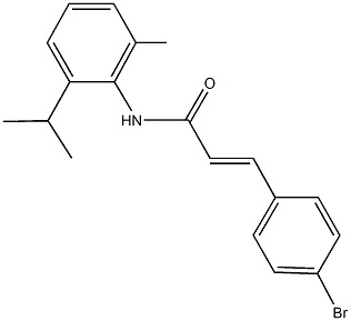 3-(4-bromophenyl)-N-(2-isopropyl-6-methylphenyl)acrylamide Struktur