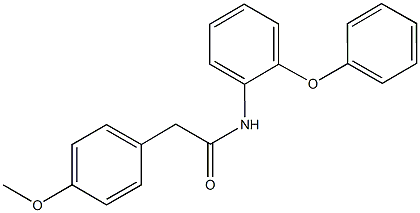 2-(4-methoxyphenyl)-N-(2-phenoxyphenyl)acetamide Struktur