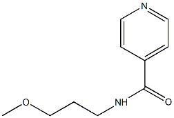 N-(3-methoxypropyl)isonicotinamide Struktur