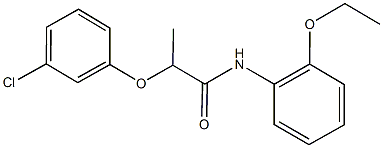 2-(3-chlorophenoxy)-N-(2-ethoxyphenyl)propanamide Struktur