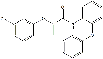 2-(3-chlorophenoxy)-N-(2-phenoxyphenyl)propanamide Struktur