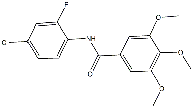 N-(4-chloro-2-fluorophenyl)-3,4,5-trimethoxybenzamide Struktur