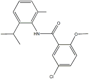 5-chloro-N-(2-isopropyl-6-methylphenyl)-2-methoxybenzamide Struktur