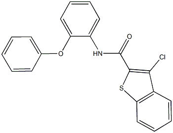 3-chloro-N-(2-phenoxyphenyl)-1-benzothiophene-2-carboxamide Struktur