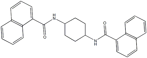 N-[4-(1-naphthoylamino)cyclohexyl]-1-naphthamide Struktur