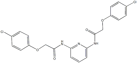 2-(4-chlorophenoxy)-N-(6-{[(4-chlorophenoxy)acetyl]amino}-2-pyridinyl)acetamide Struktur