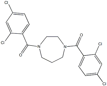 1,4-bis(2,4-dichlorobenzoyl)-1,4-diazepane Struktur