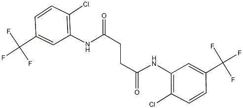 N~1~,N~4~-bis[2-chloro-5-(trifluoromethyl)phenyl]succinamide Struktur