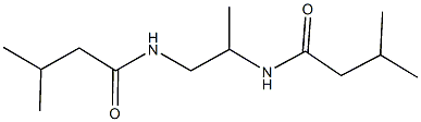 3-methyl-N-{2-[(3-methylbutanoyl)amino]propyl}butanamide Struktur