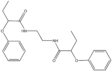 2-phenoxy-N-{2-[(2-phenoxybutanoyl)amino]ethyl}butanamide Struktur