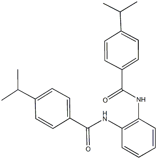 4-isopropyl-N-{2-[(4-isopropylbenzoyl)amino]phenyl}benzamide Struktur