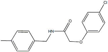 2-(4-chlorophenoxy)-N-(4-methylbenzyl)acetamide Struktur