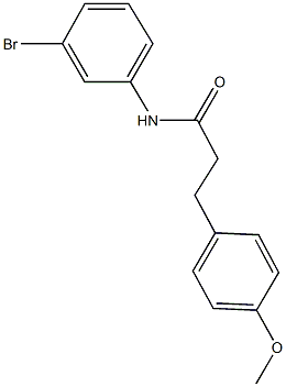 N-(3-bromophenyl)-3-(4-methoxyphenyl)propanamide Struktur