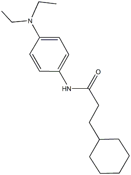 3-cyclohexyl-N-[4-(diethylamino)phenyl]propanamide Struktur