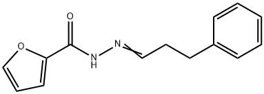 N'-(3-phenylpropylidene)-2-furohydrazide Struktur