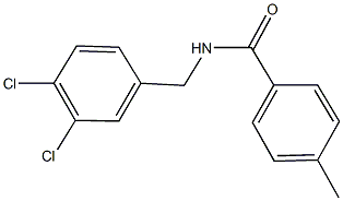 N-(3,4-dichlorobenzyl)-4-methylbenzamide Struktur