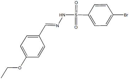 4-bromo-N'-(4-ethoxybenzylidene)benzenesulfonohydrazide Struktur