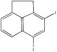 3,5-diiodo-1,2-dihydroacenaphthylene Struktur