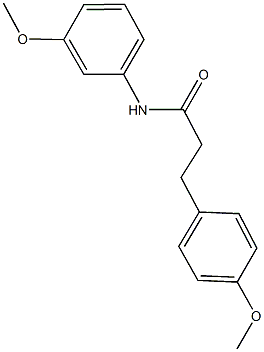 N-(3-methoxyphenyl)-3-(4-methoxyphenyl)propanamide Struktur