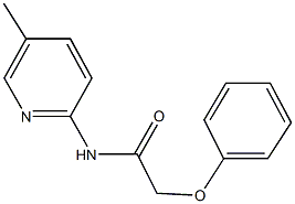 N-(5-methyl-2-pyridinyl)-2-phenoxyacetamide Struktur