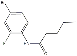 N-(4-bromo-2-fluorophenyl)pentanamide Struktur